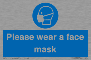 Please wear a face mask